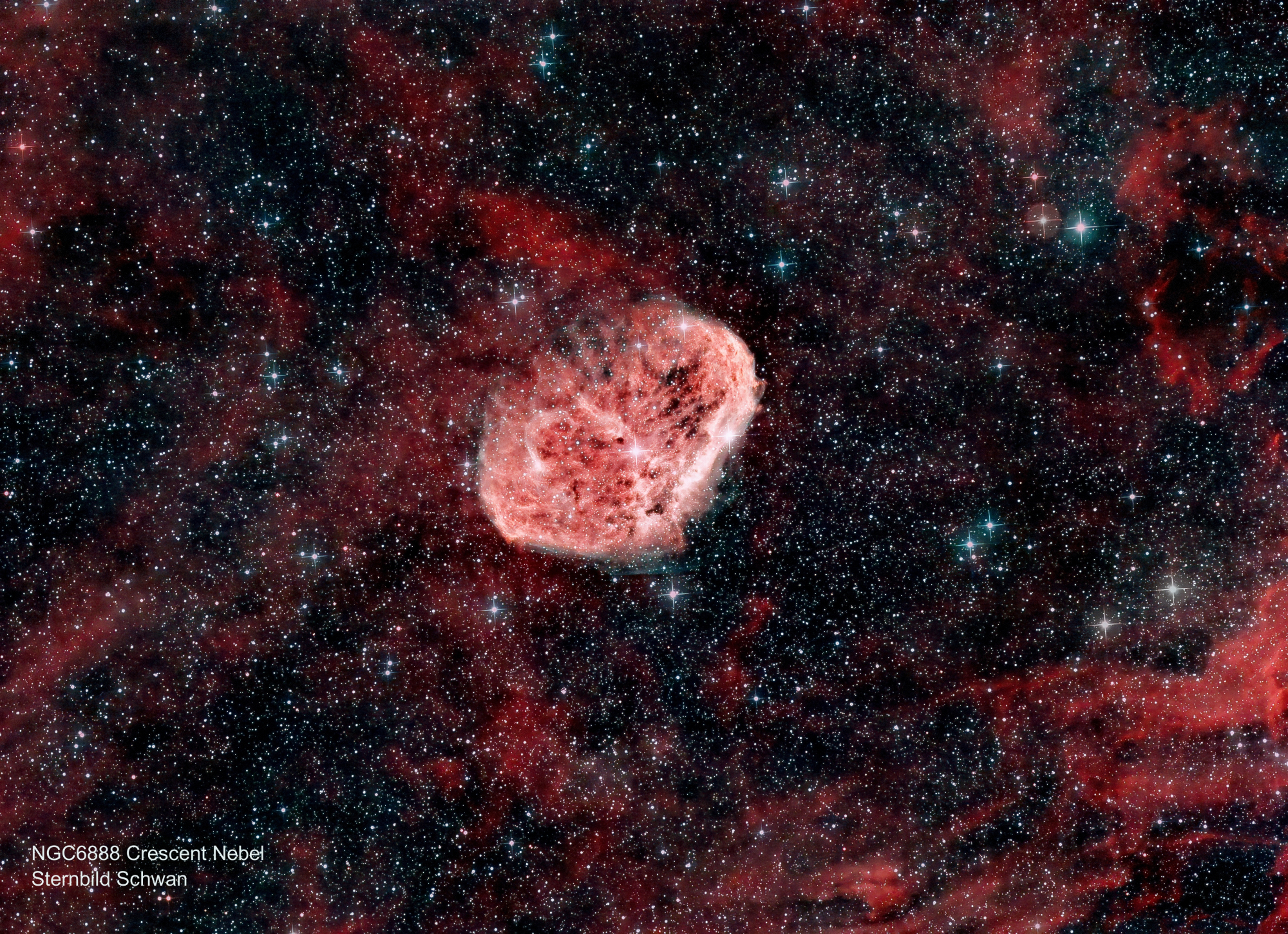 NGC 6888 Crescent Nebel